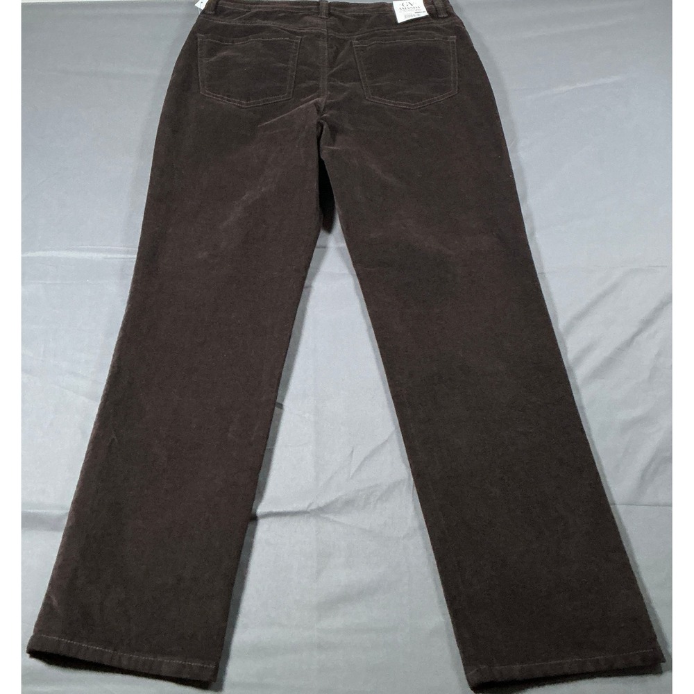 Gloria Vanderbilt Amanda Corduroy Slimming Jeans Brown Tapered Leg Womens 10 Avg - Picture 8 of 11